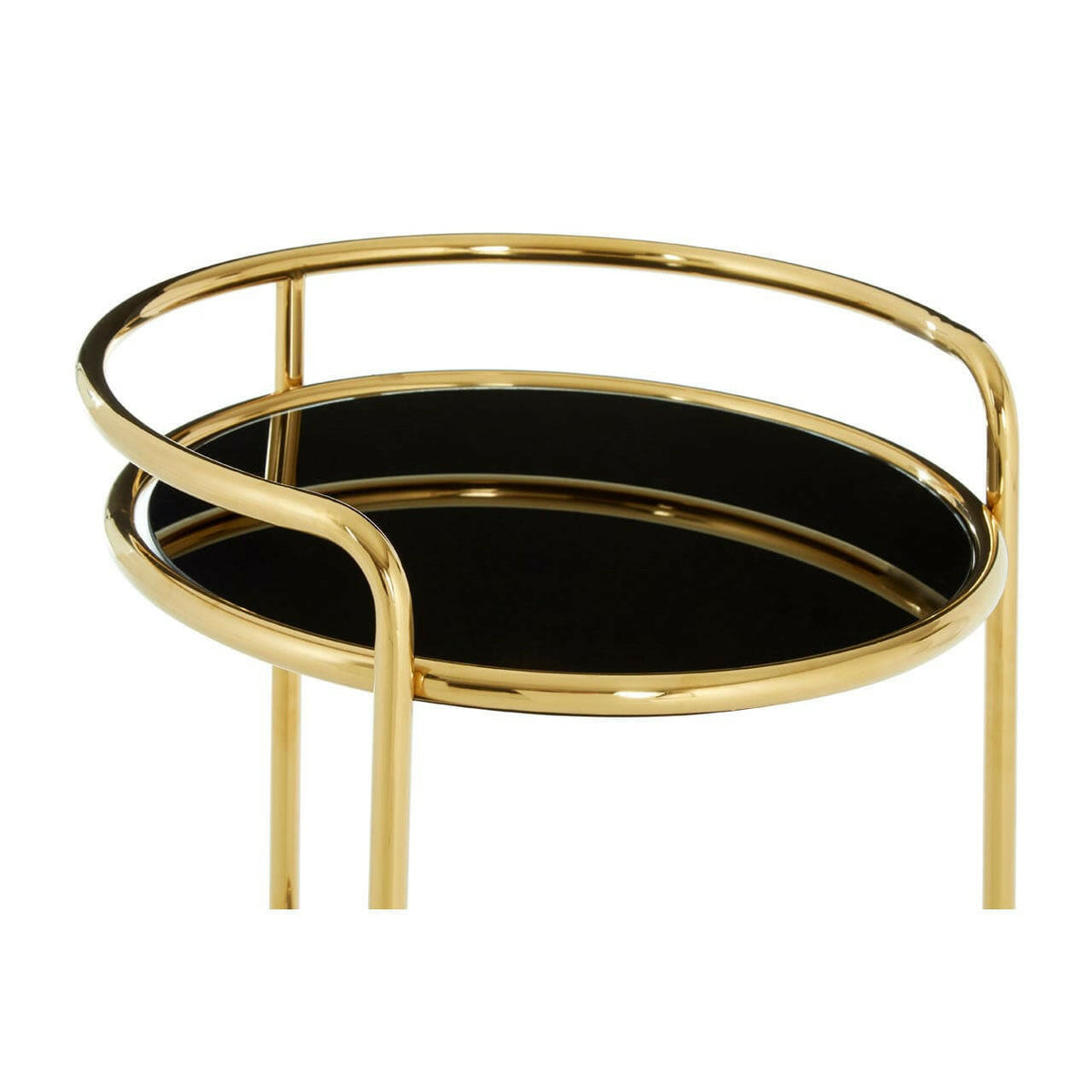 Novo Round Gold Finish Trolley.