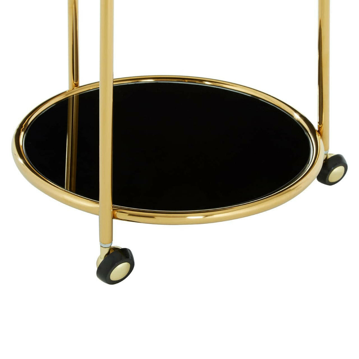 Novo Round Gold Finish Trolley.