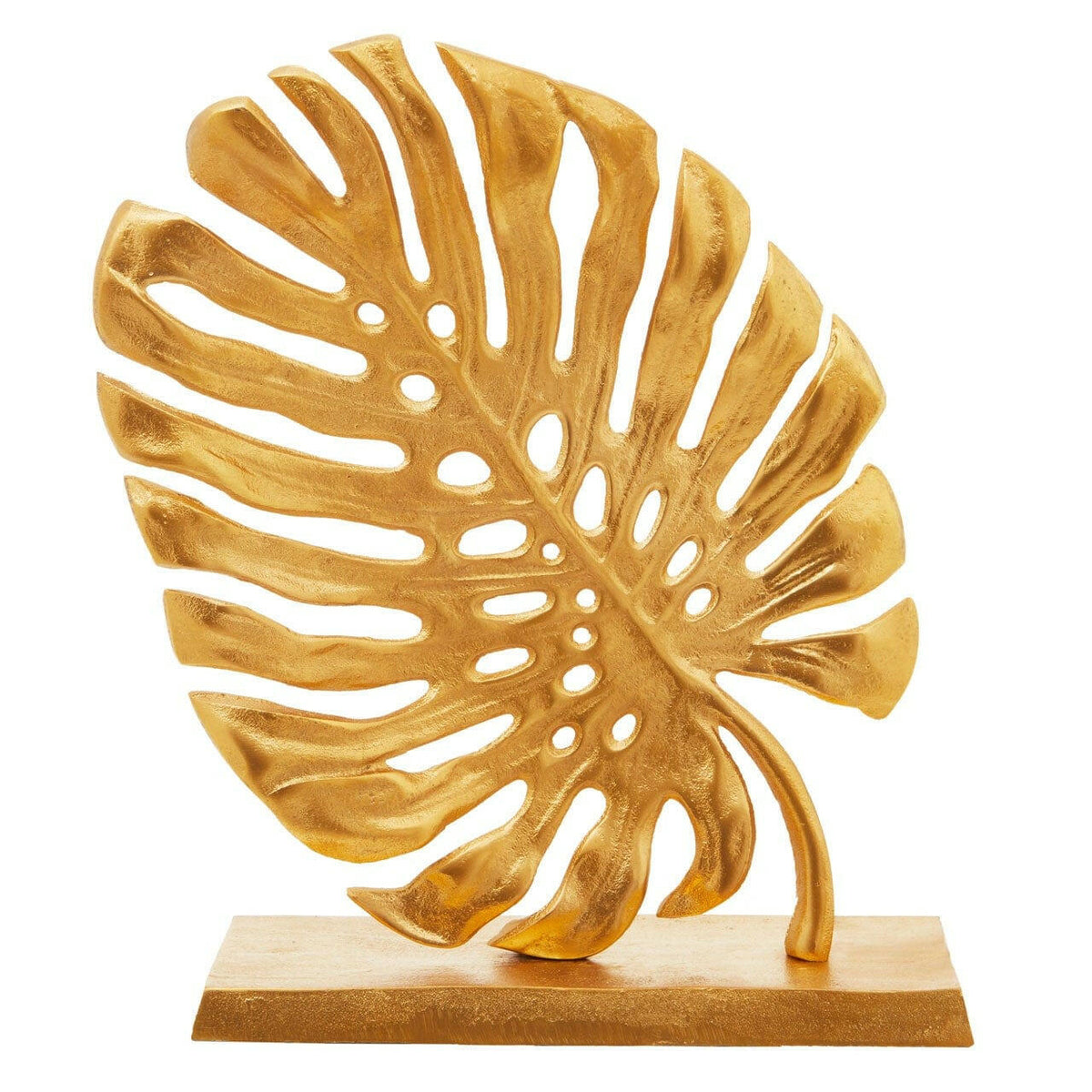 Pradin Gold Finish Leaf Sculpture.