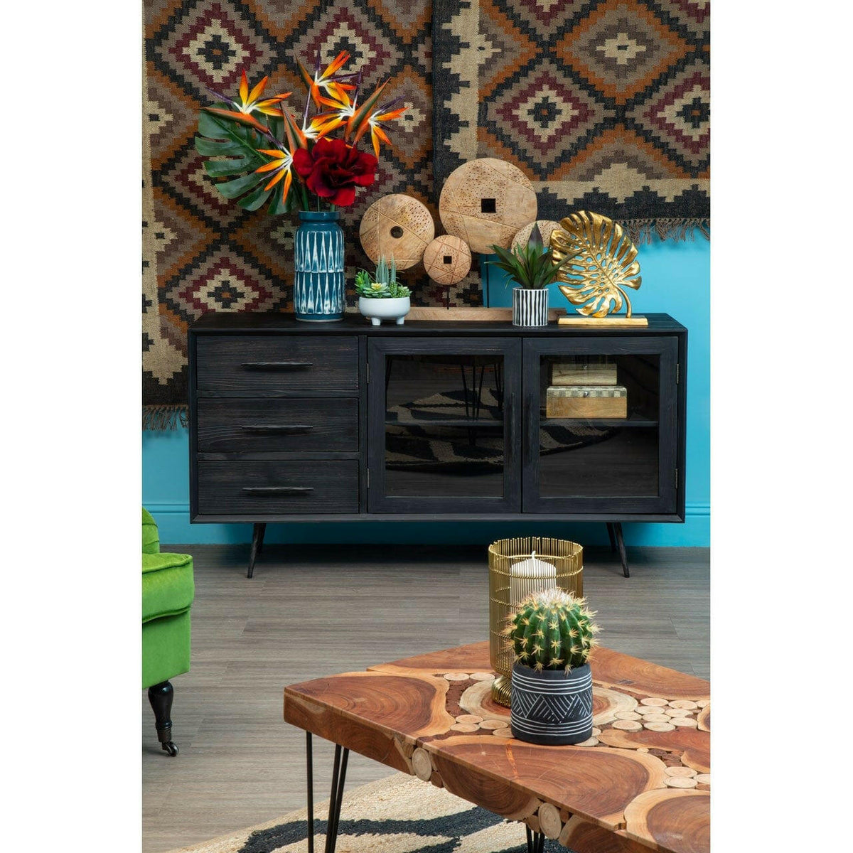 Pradin Gold Finish Leaf Sculpture.