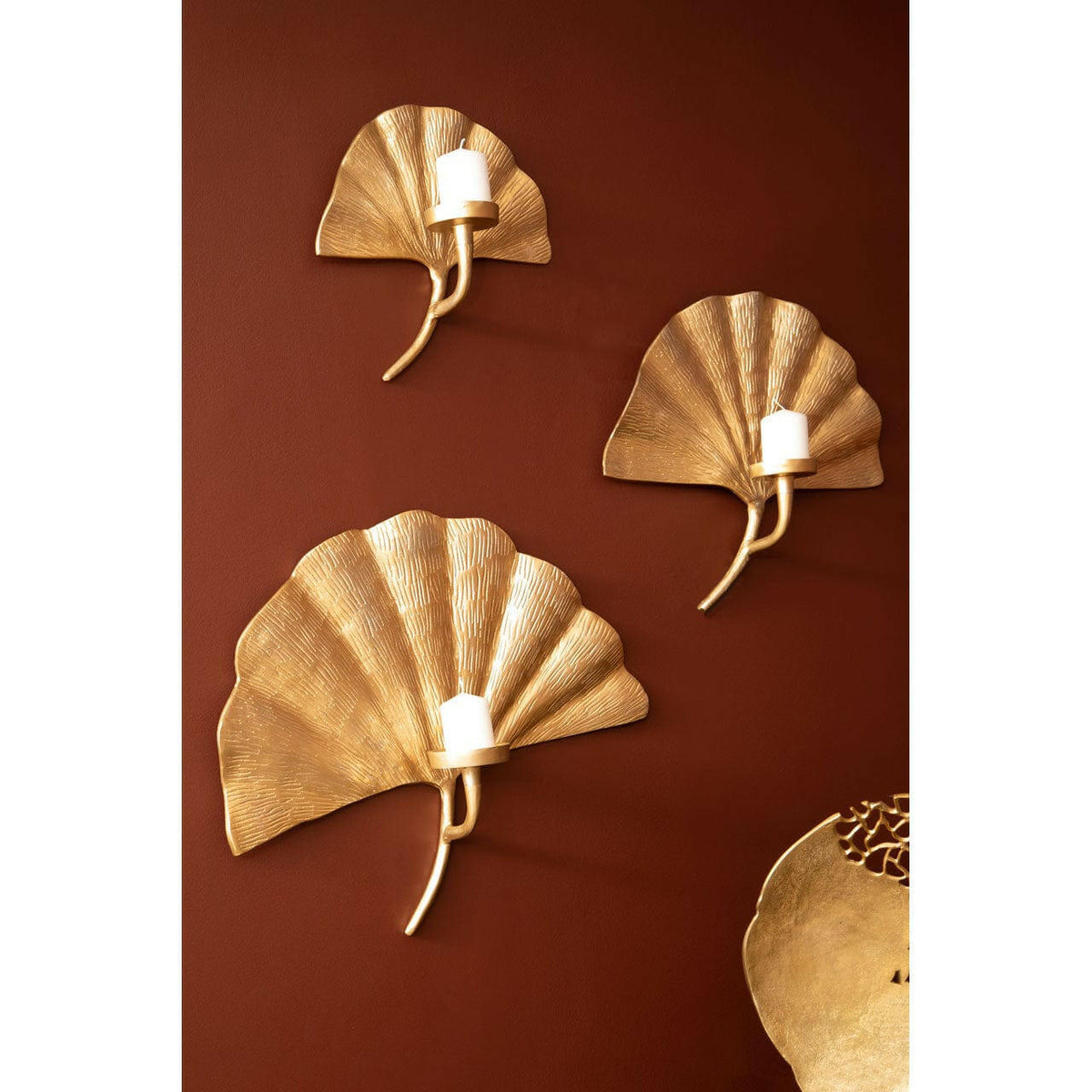 Prato Ginkgo Medium Wall Sconce.