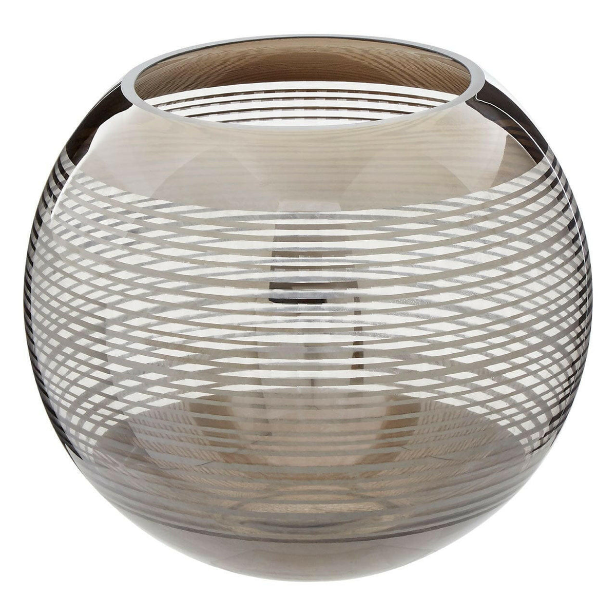 Raya Large Rounded Glass Vase.