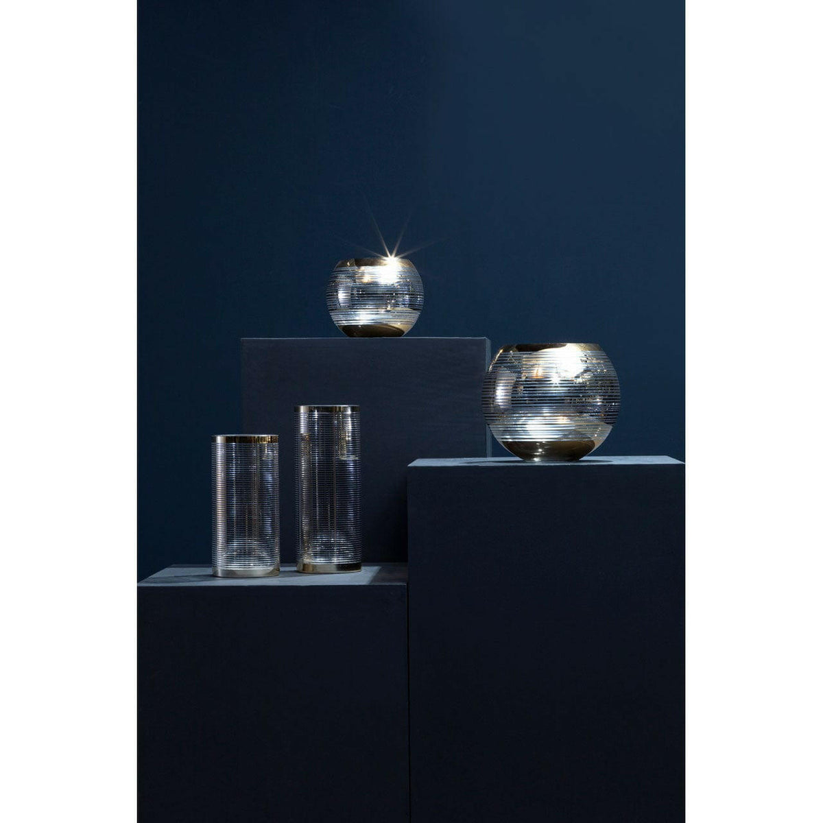 Raya Large Rounded Glass Vase.