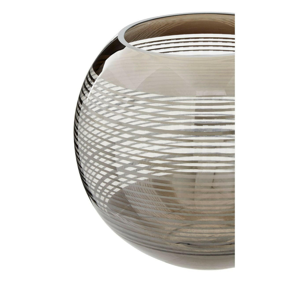 Raya Large Rounded Glass Vase.