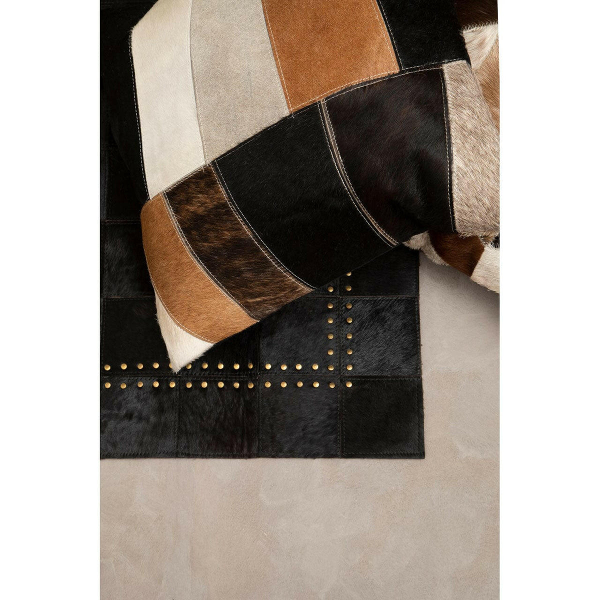 Safia Multicoloured Striped Cushion.