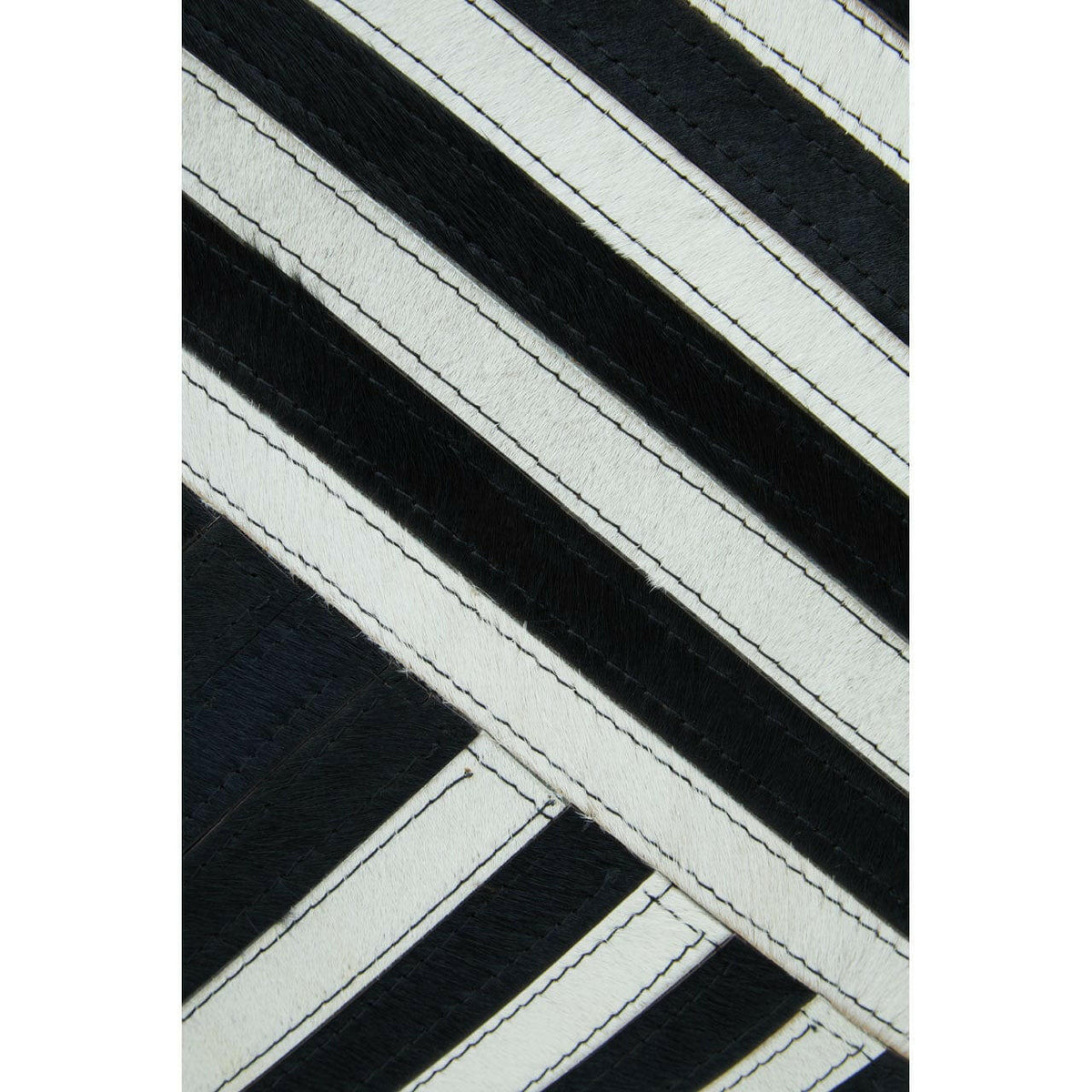 Safira Black And White Suede Cushion.