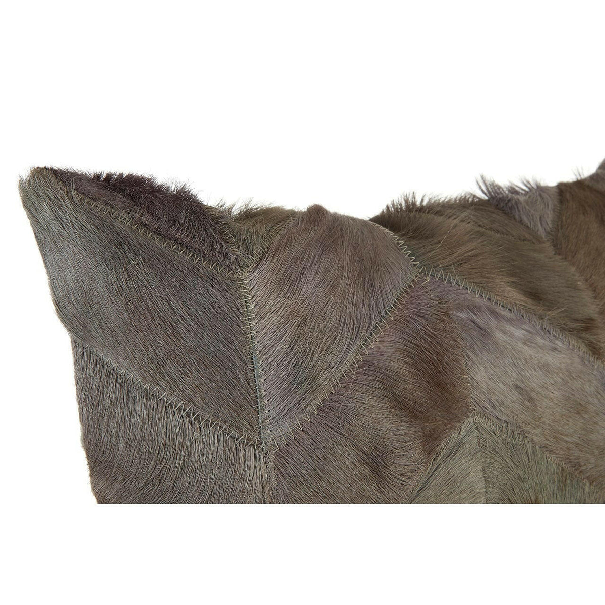 Safira Light Grey Patchwork Cushion Cover.