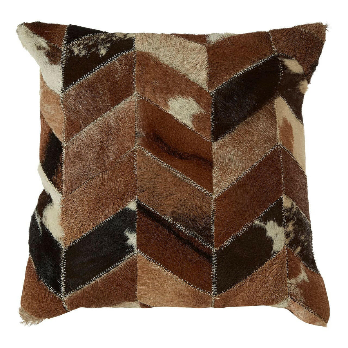 Safira Natural Patchwork Cushion Cover.