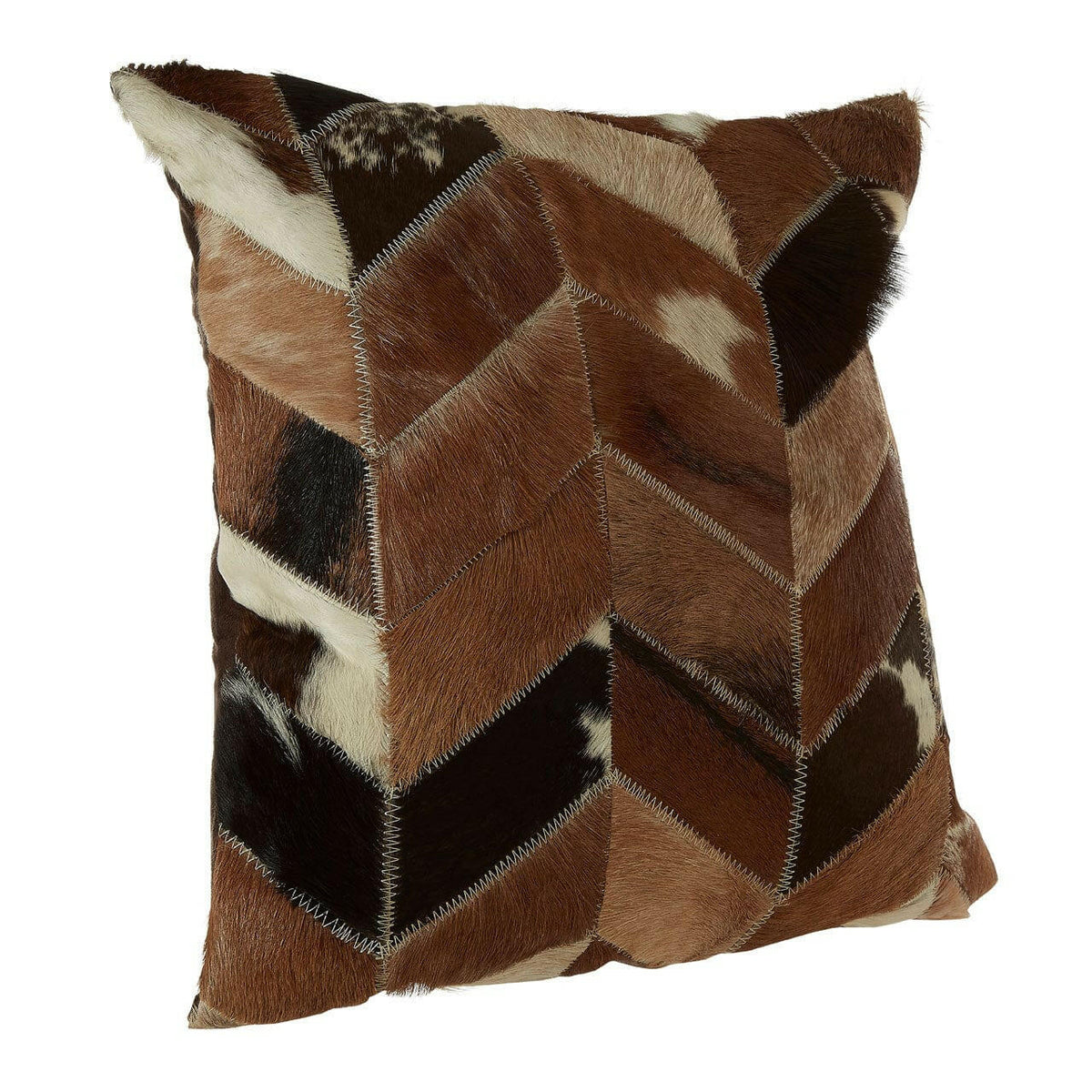 Safira Natural Patchwork Cushion Cover.