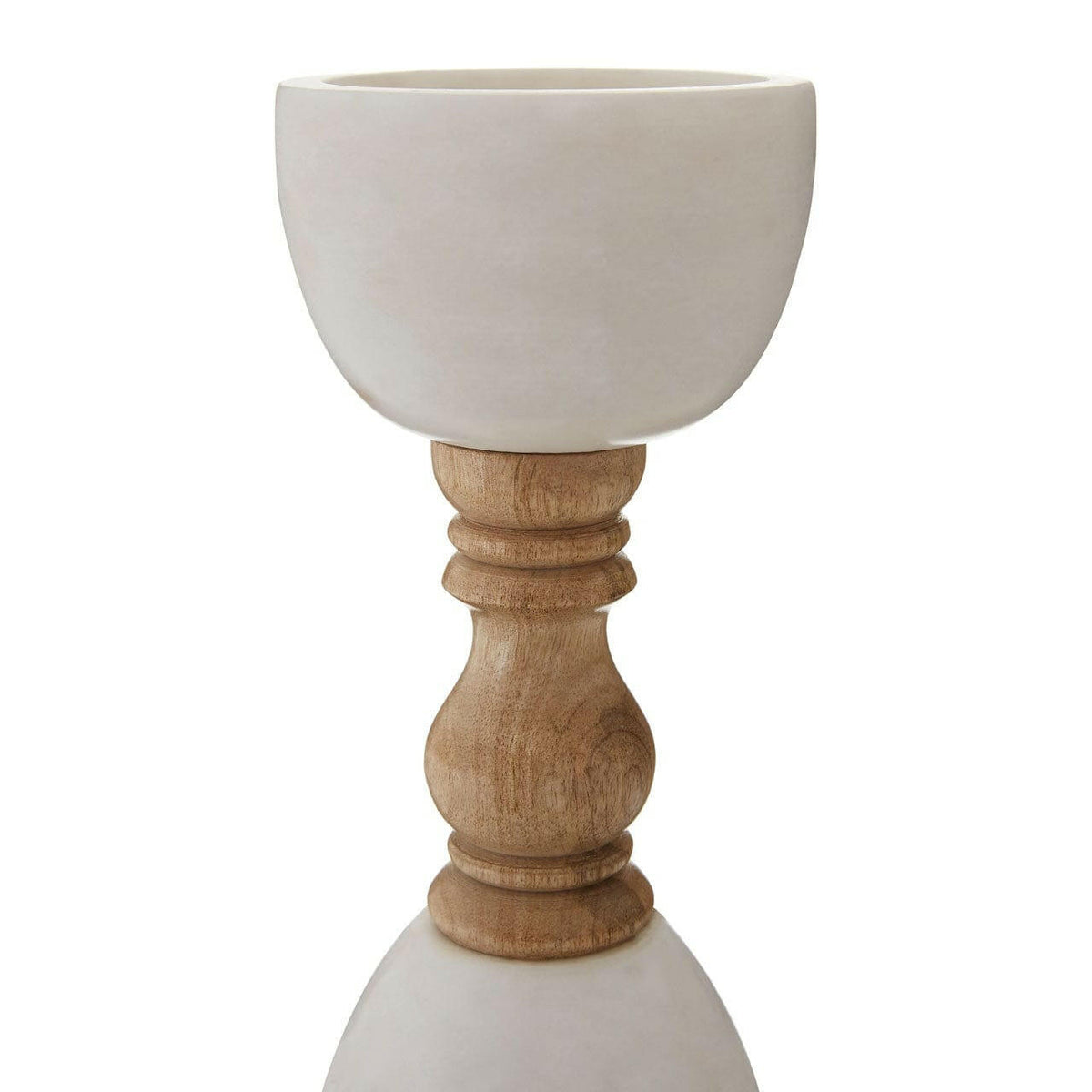 Sena Candle Holder With Decorative Stem.