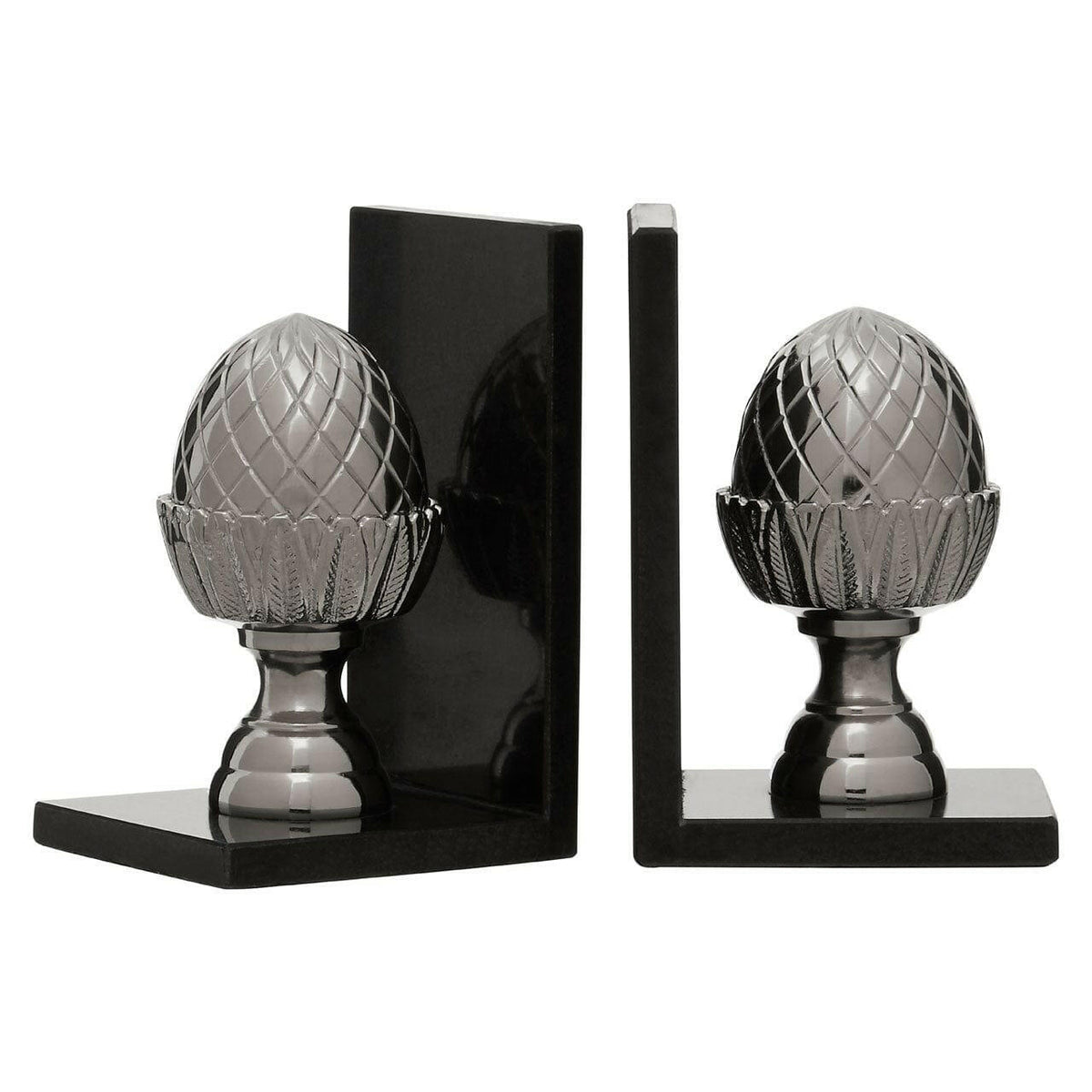 Set Of 2 Acorn Bookends.