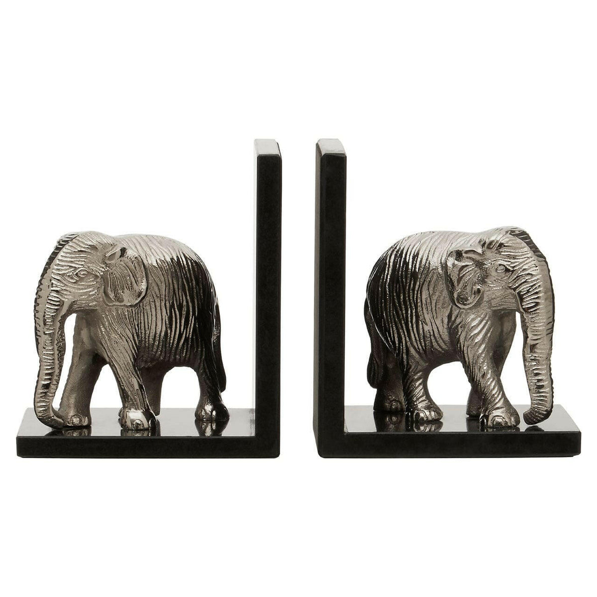 Set Of 2 Elephant Bookends.