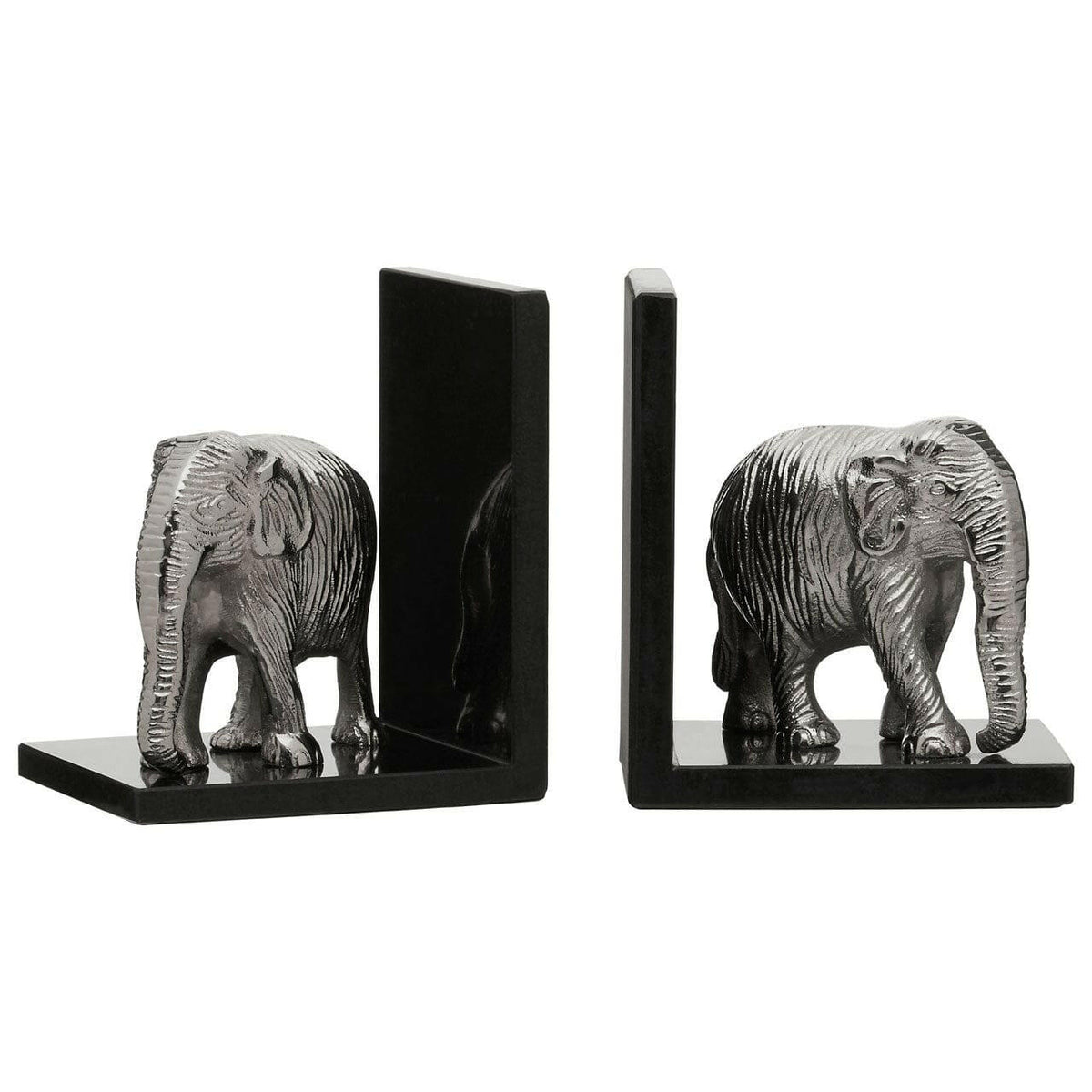 Set Of 2 Elephant Bookends.