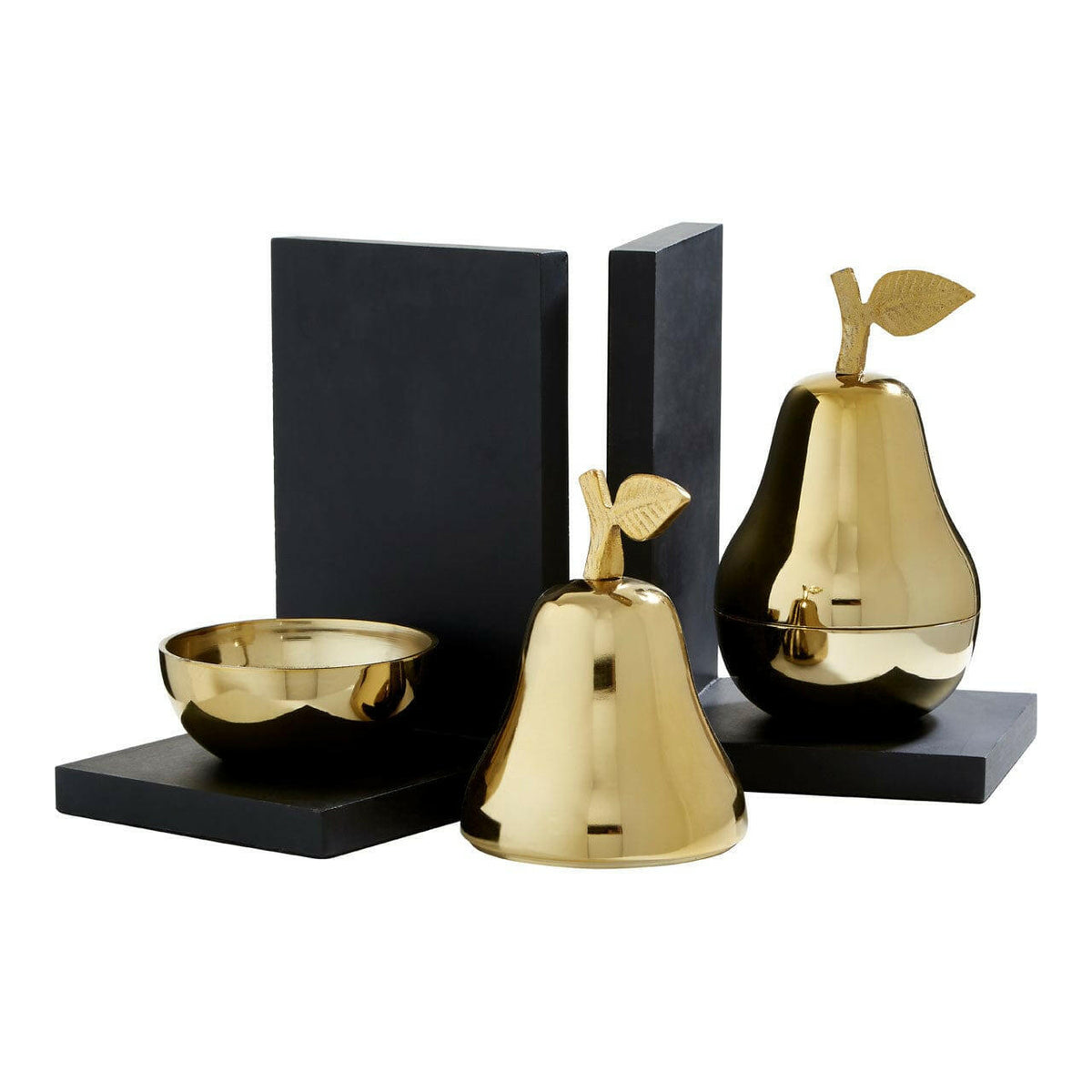 Set Of 2 Pear Bookends.