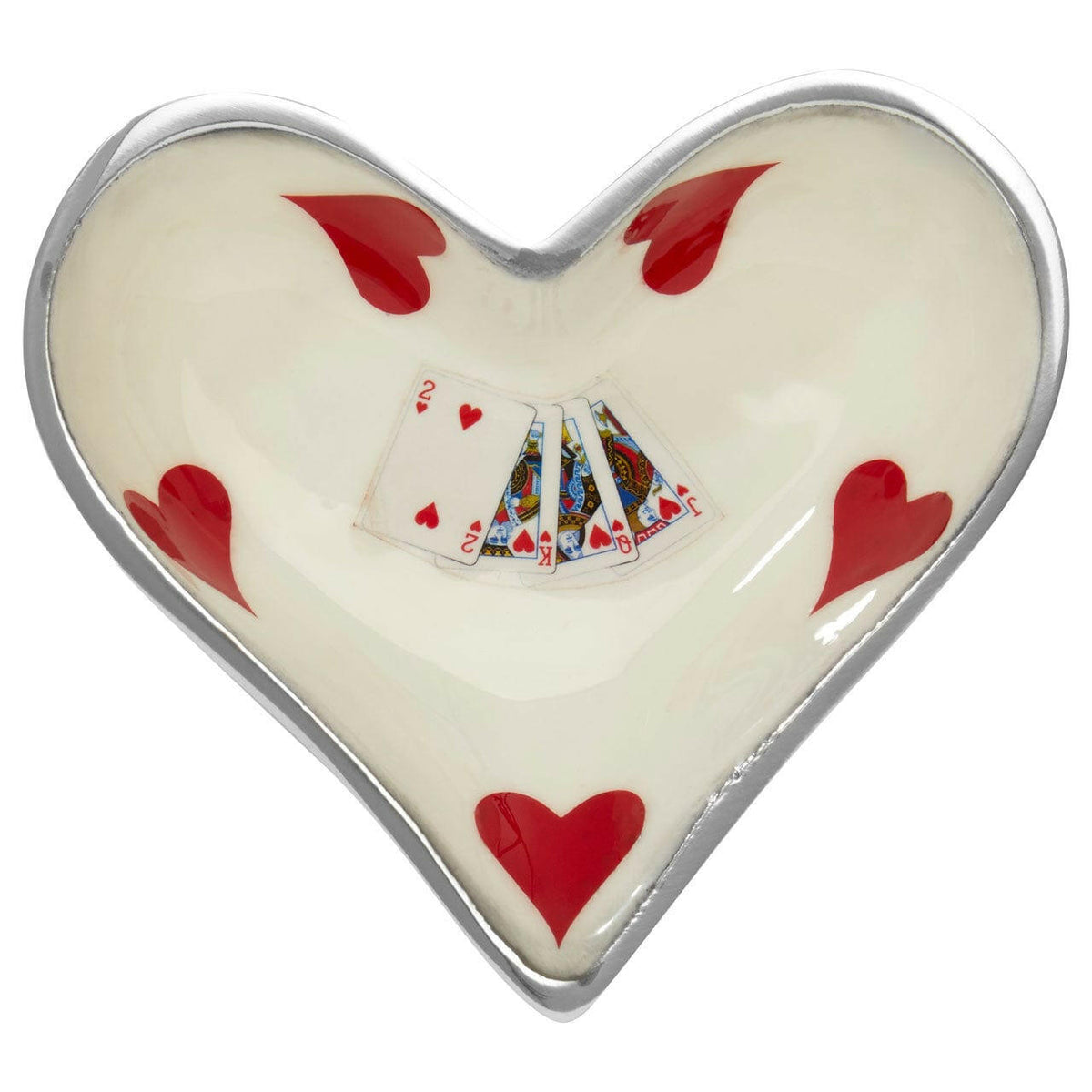 Set Of 4 Playing Cards Design Bowls.