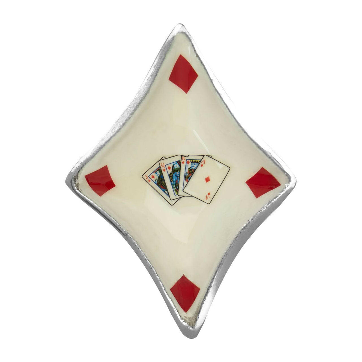 Set Of 4 Playing Cards Design Bowls.