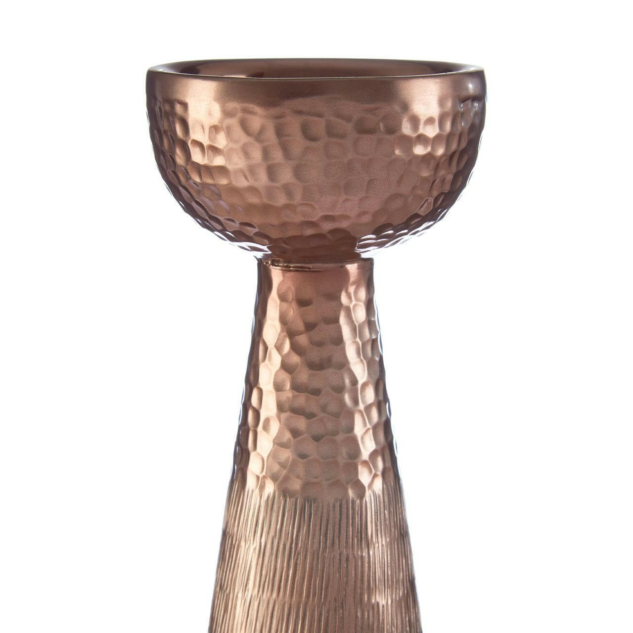 Hamilton Interiors Accessories Solis Bronze Finish Pillar Candle Holder House of Isabella UK