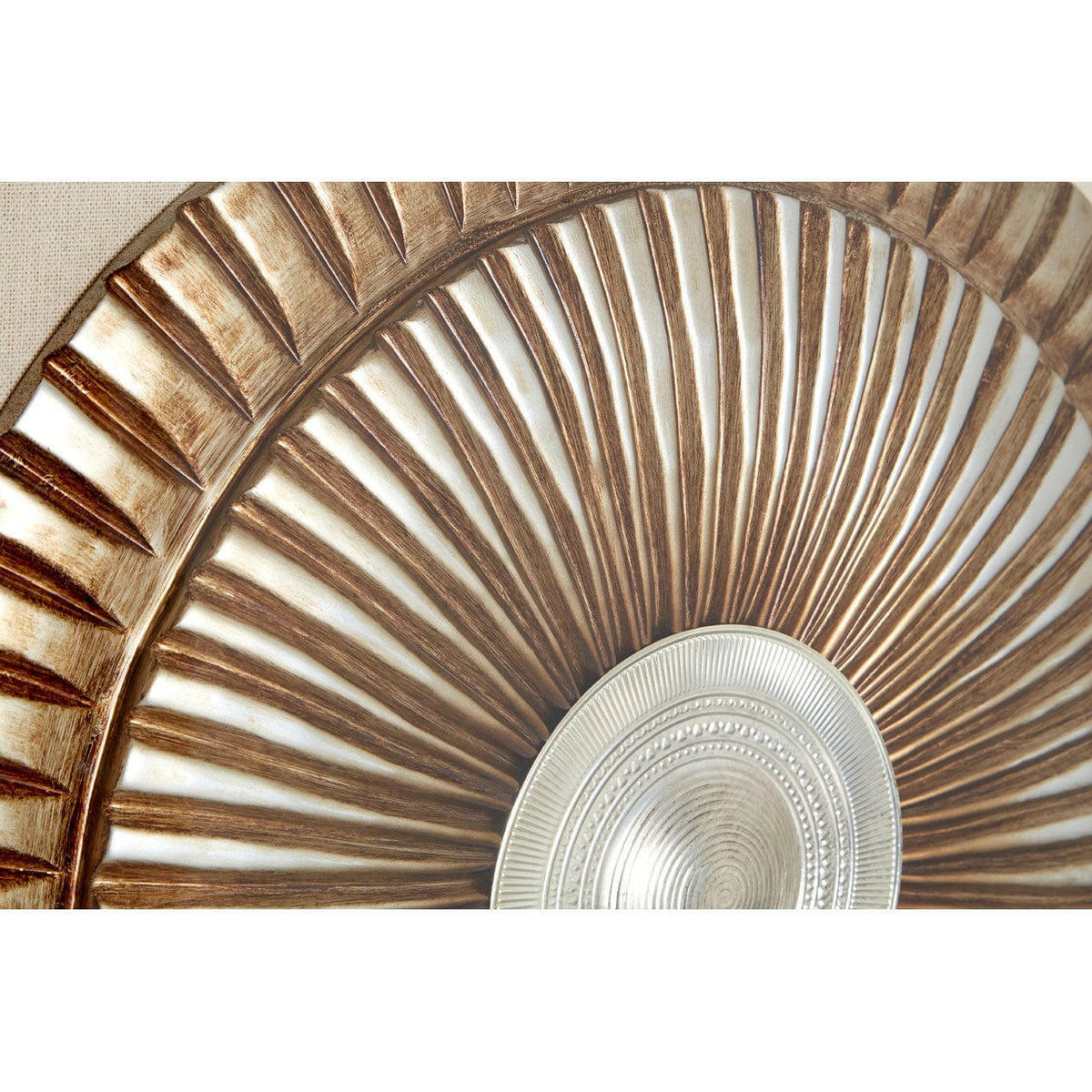 Two Tone Framed Bronze Wall Art.