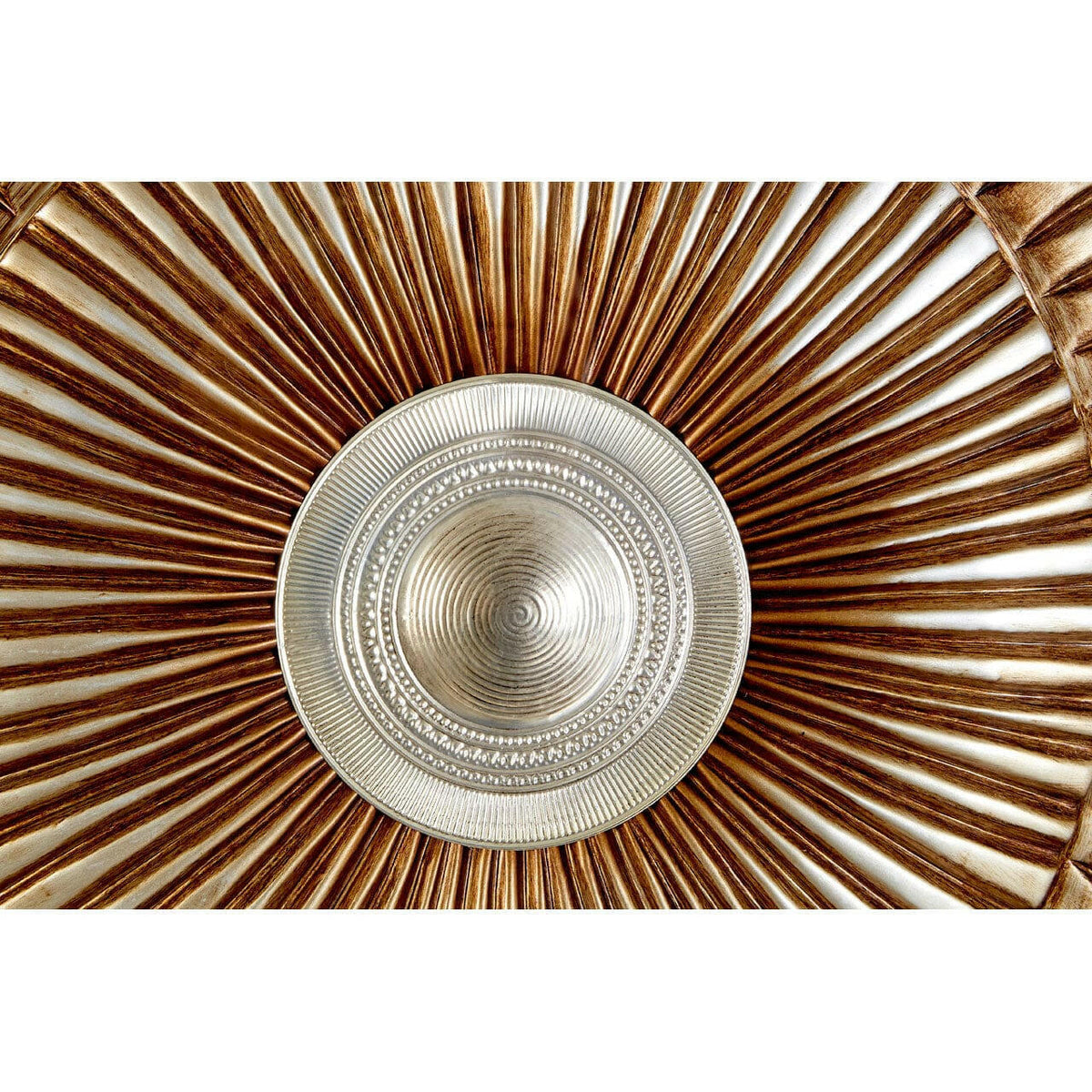 Two Tone Framed Bronze Wall Art.