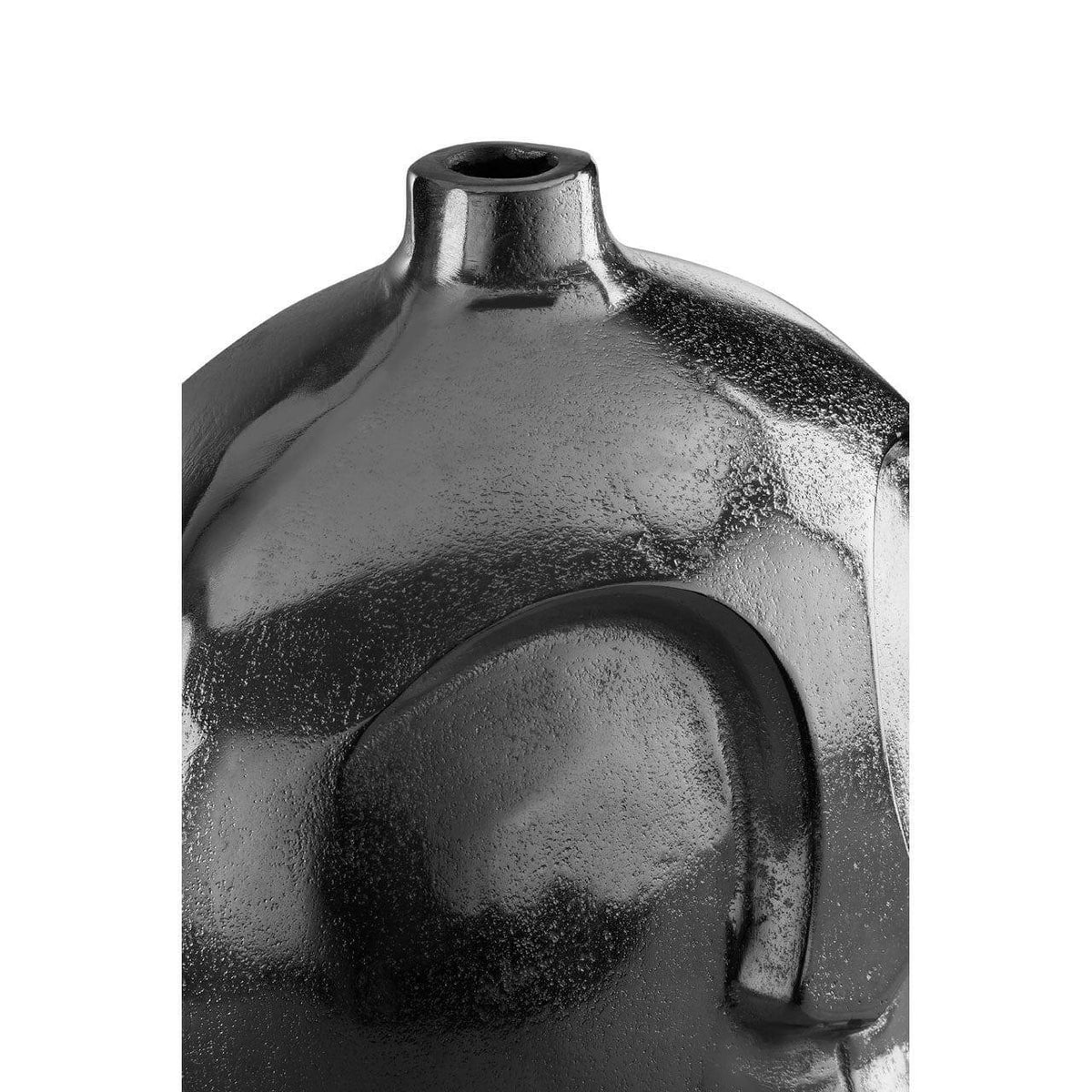 Viso Small Silver Finish Round Vase.