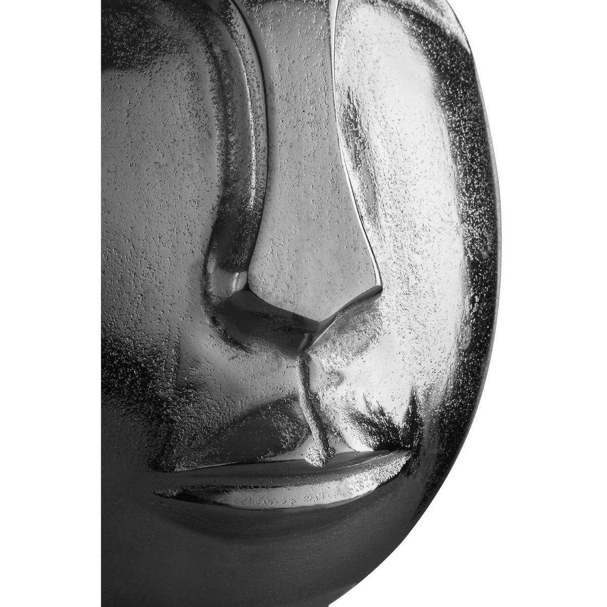 Viso Small Silver Finish Round Vase.