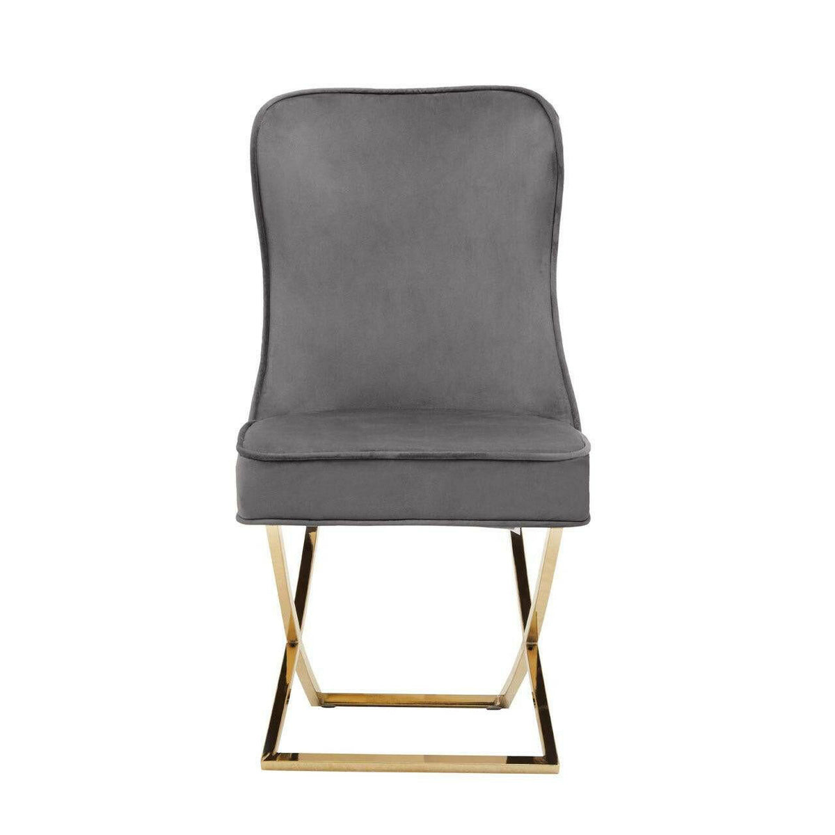 Belle Button Back Grey Dining Chair.