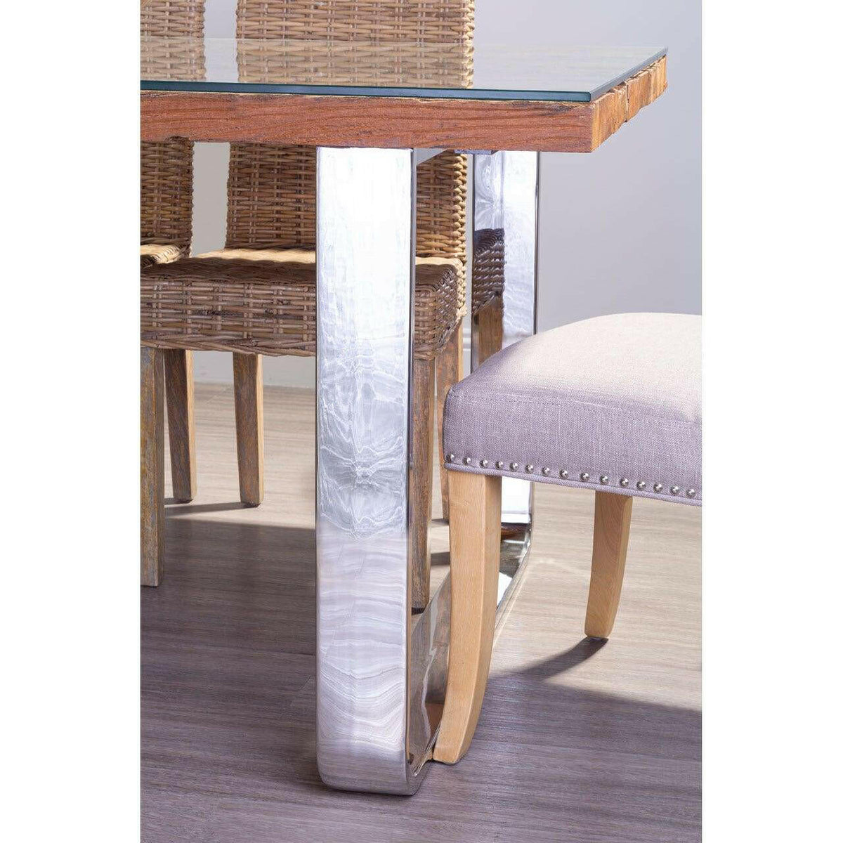 Tehran Mink Linen Dining Chair | Outlet.