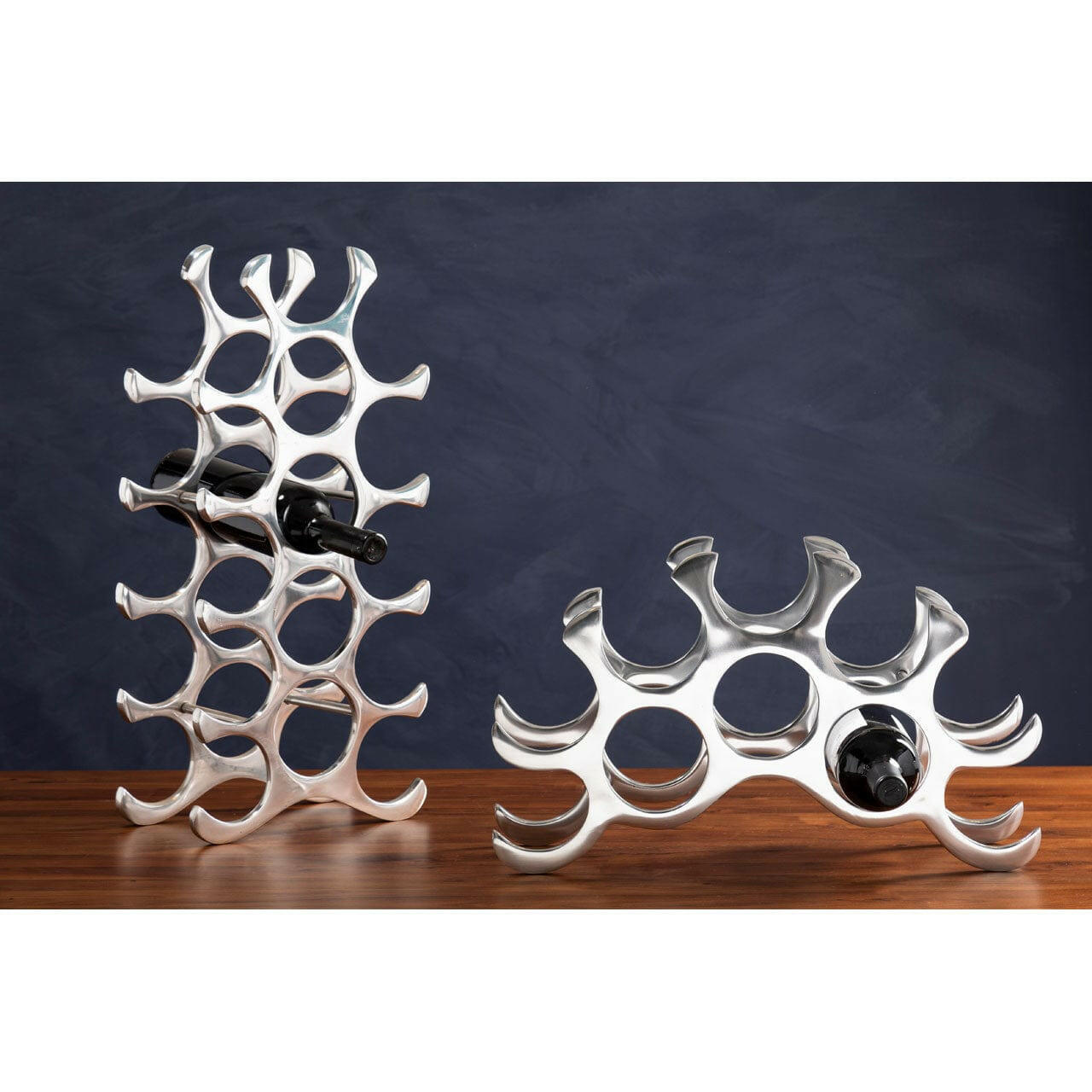 Hamilton Interiors Dining Elliot 15 Bottle Aluminium Wine Rack House of Isabella UK