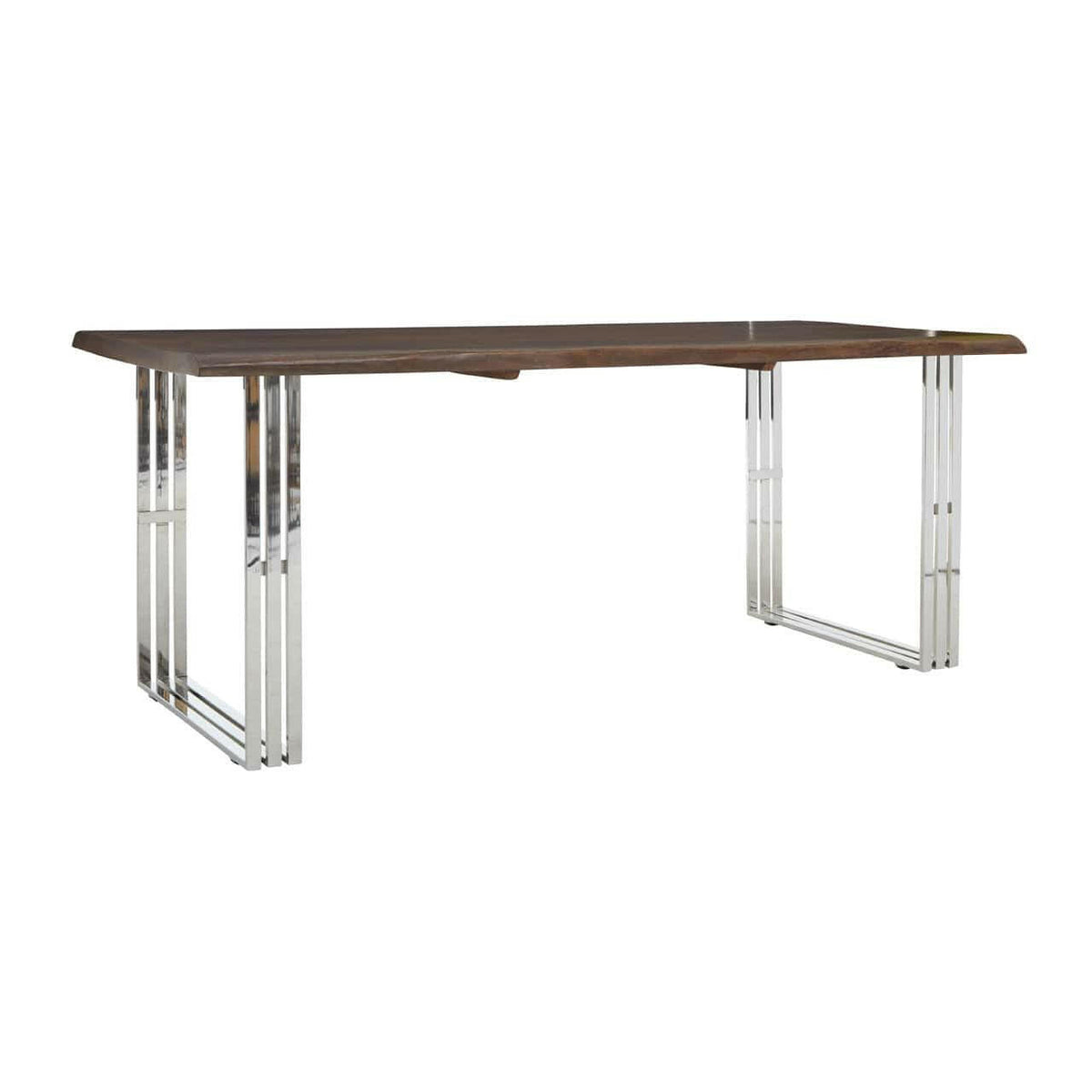 Hampstead Natural And Silver Dining Table.