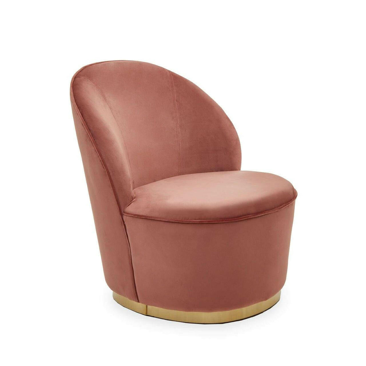 Kids Tamra Gold Base Velvet Chair.