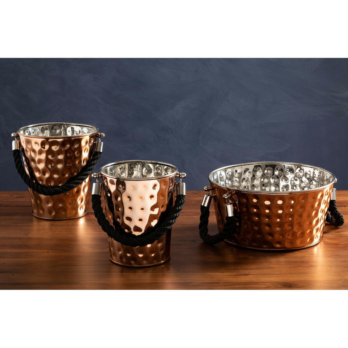 Miressa Large Copper Finish Party Bucket.