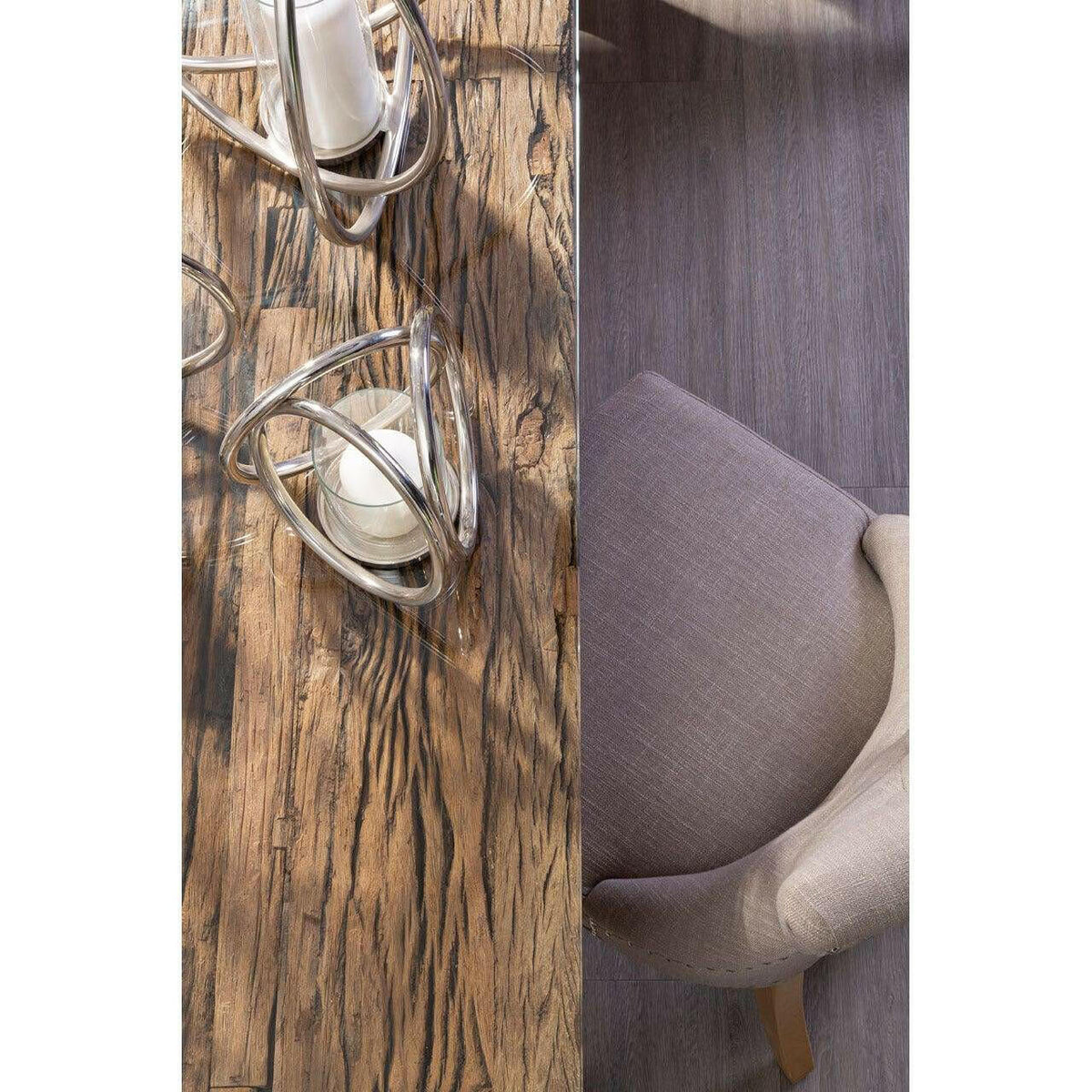 Tehran Mink Linen Dining Chair | Outlet.