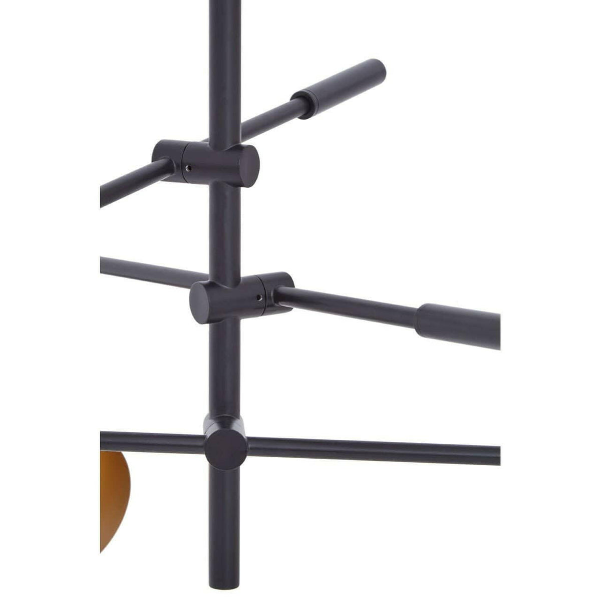 Lennox 3 Shade Black And Gold Pendant.