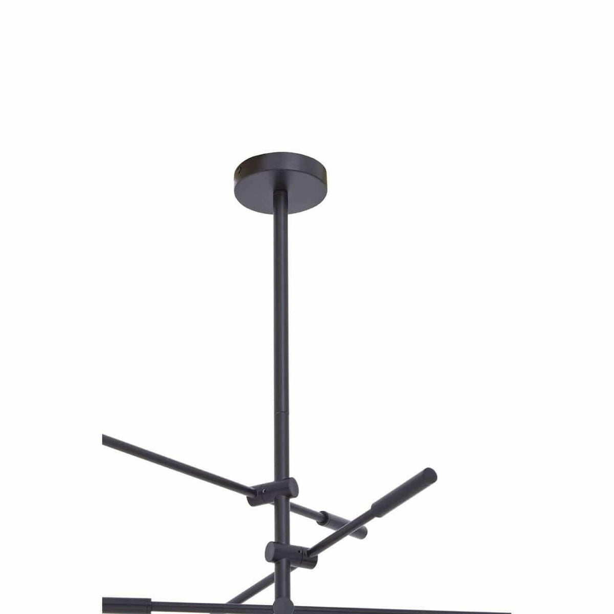 Lennox 3 Shade Black And Gold Pendant.