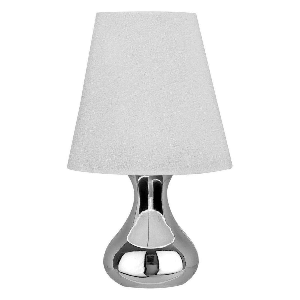 Nell White Fabric Shade Table Lamp.