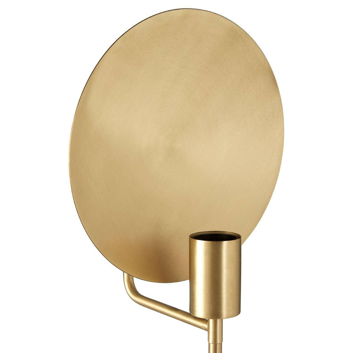 Saramis Metal Task Lamp With White Marble Block Base.