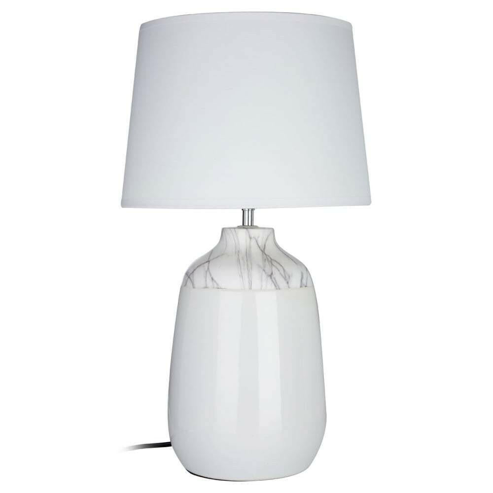 Sevenoaks White Ceramic Table Lamp.