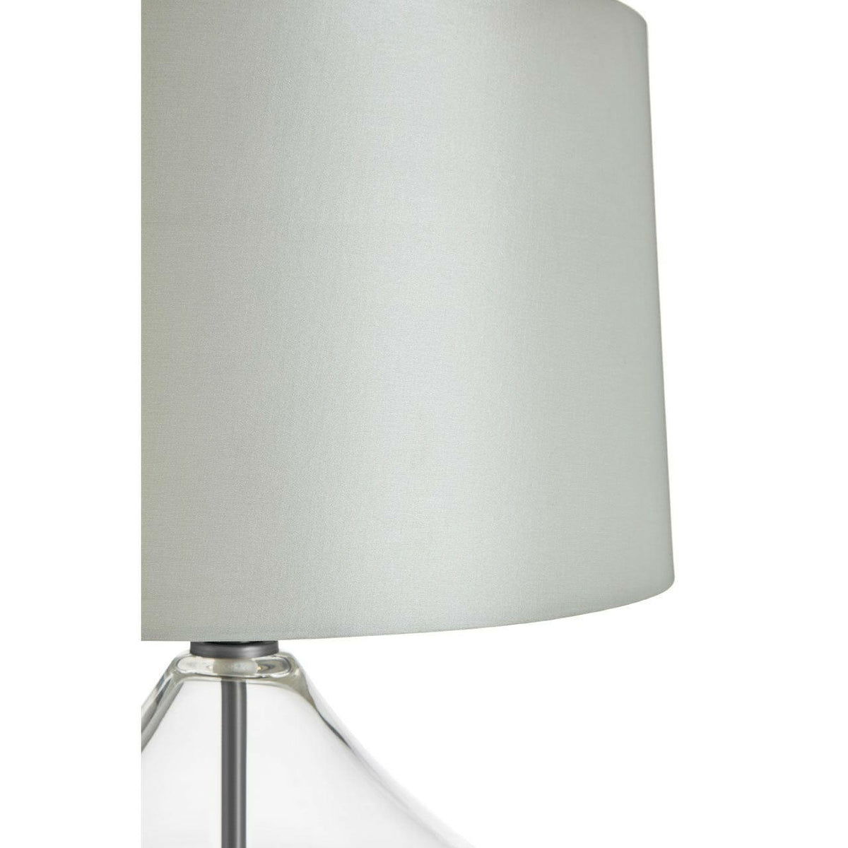 Usha Light Grey Shade Table Lamp With Eu Plug.