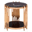 Hamilton Interiors, Alvez Rose Gold / Marble Side Table - House of Isabella UK