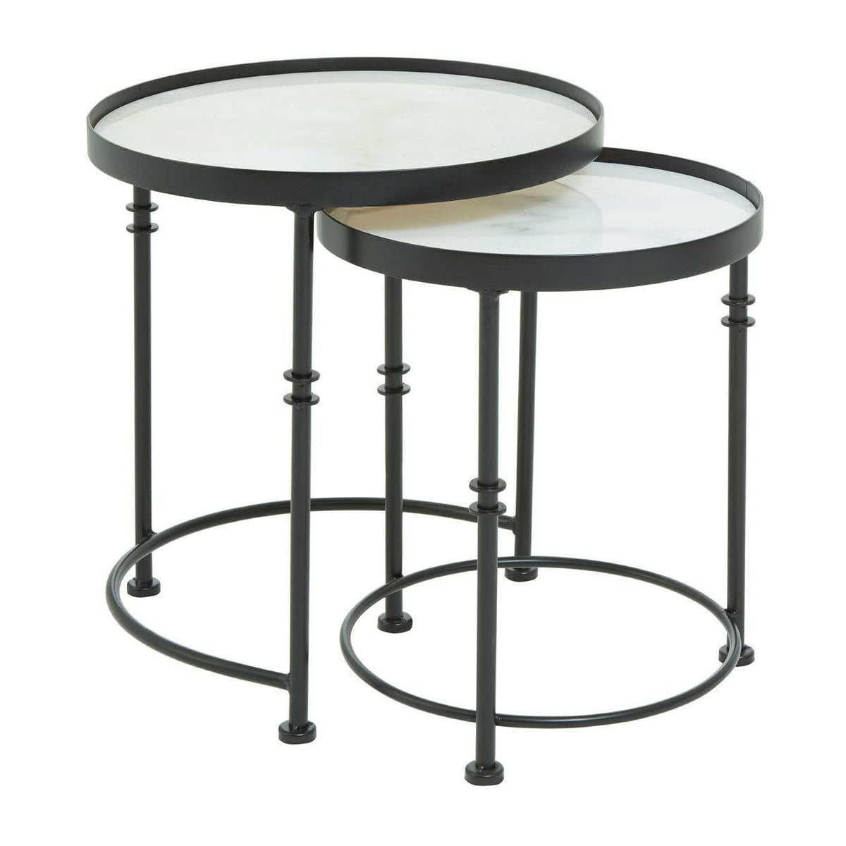 Arcana Set Of 2 Round Side Tables.