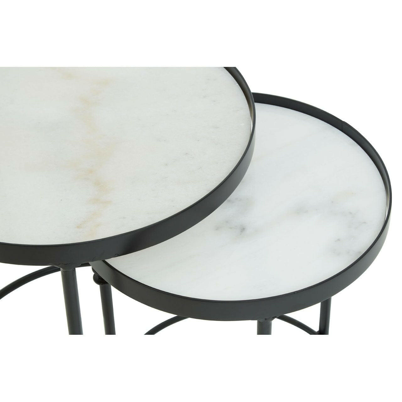 Hamilton Interiors Living Arcana Set Of 2 Round Side Tables House of Isabella UK