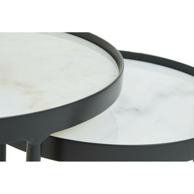 Hamilton Interiors Living Arcana Set Of 2 Round Side Tables House of Isabella UK