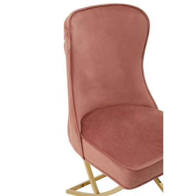 Hamilton Interiors Living Belle Dusky Pink Velvet Chair House of Isabella UK