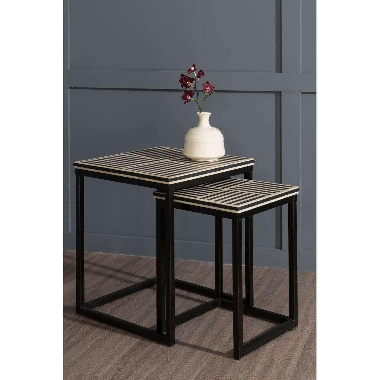 Hamilton Interiors Living Boheme Nesting Tables House of Isabella UK