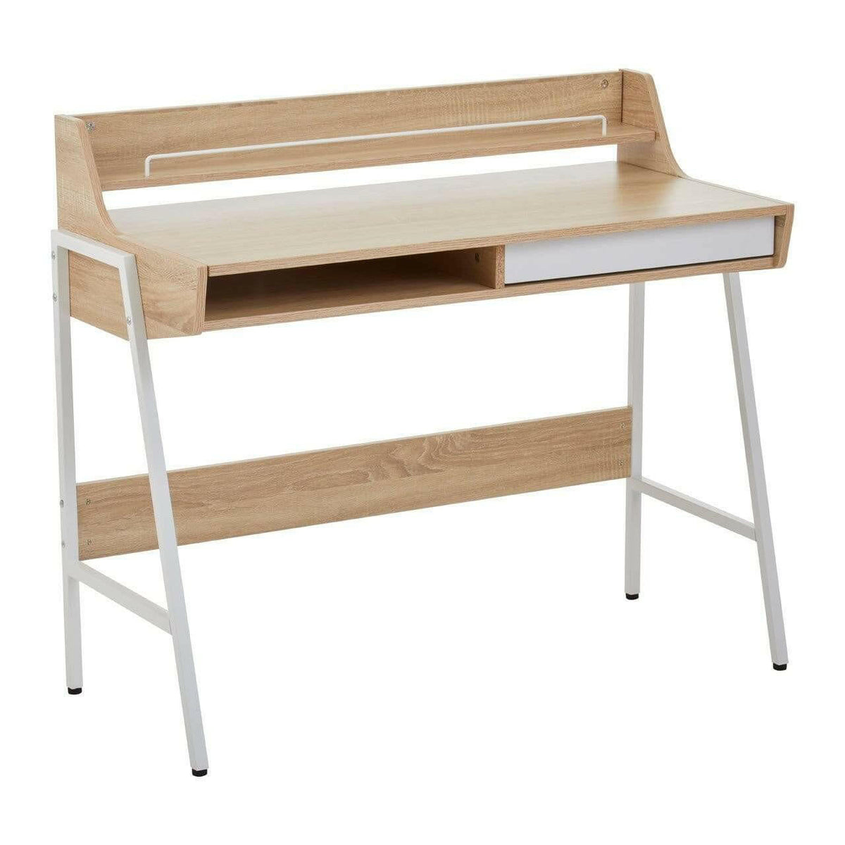 Brooklyn Natural Oak Veneer Desk.