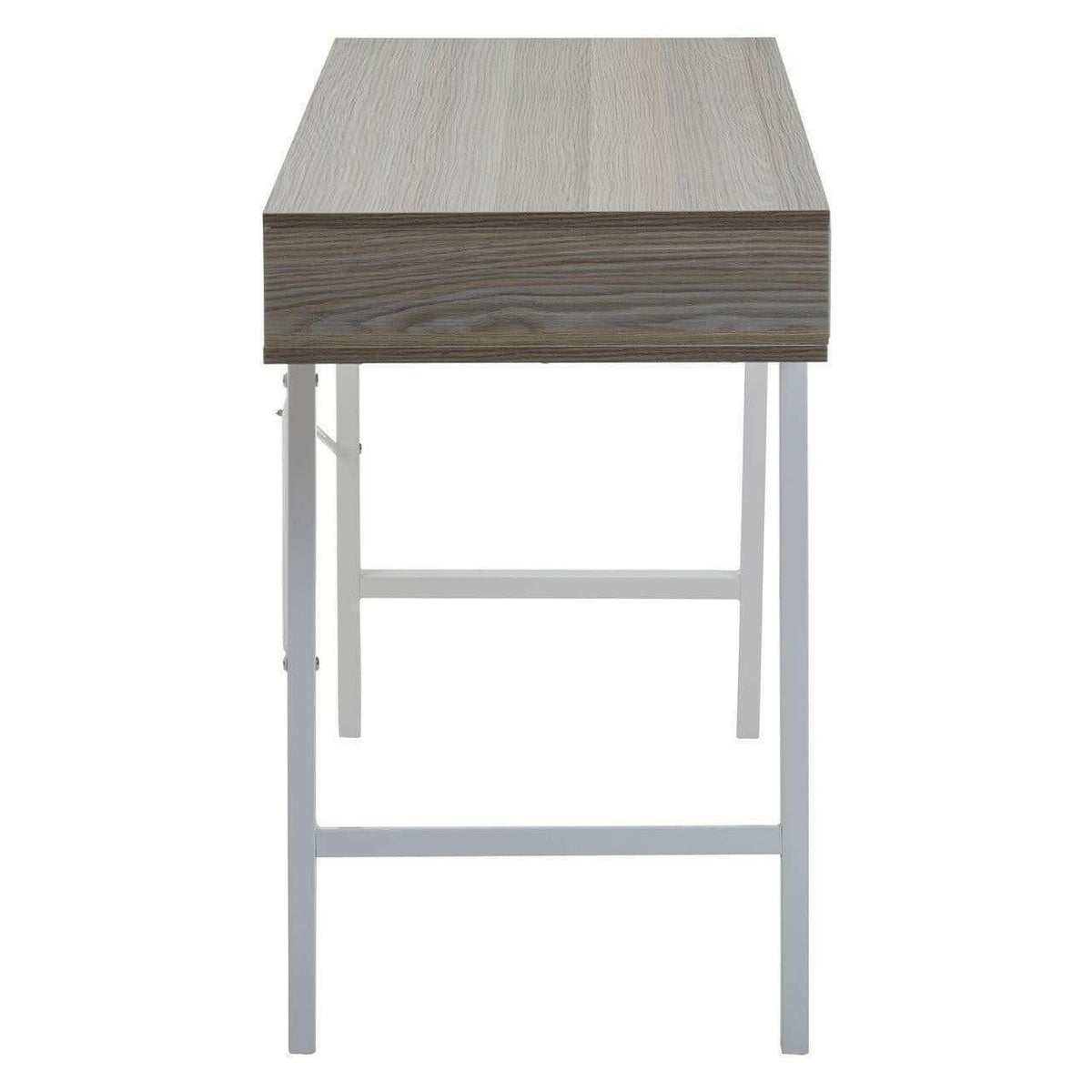 Brooklyn Two Drawer Light Oak Veneer Desk.