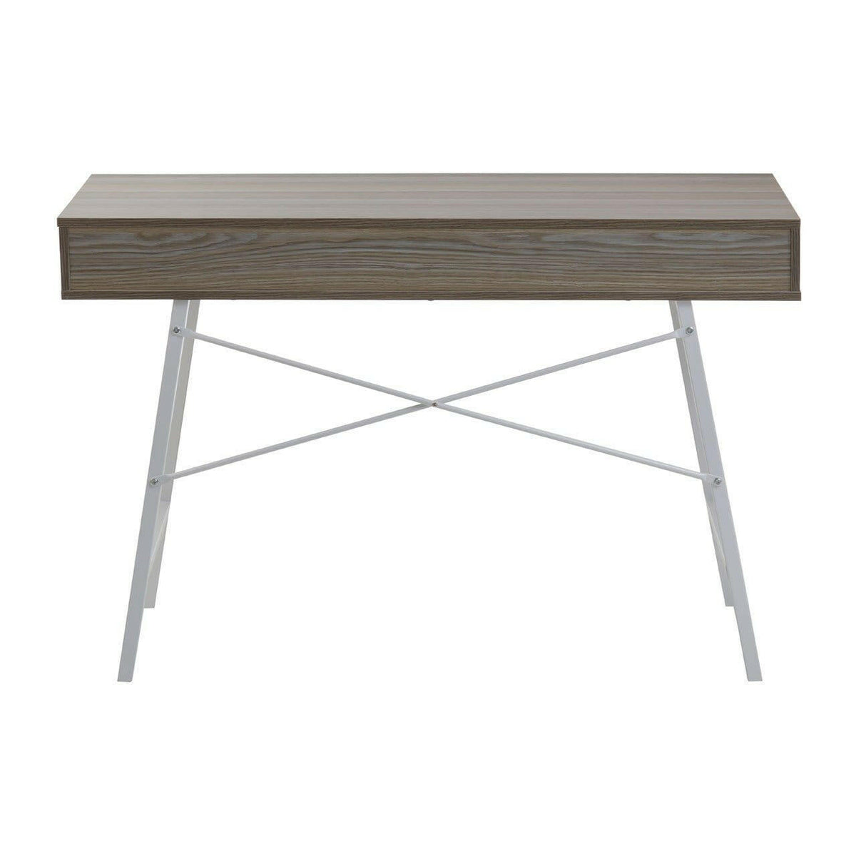 Brooklyn Two Drawer Light Oak Veneer Desk.