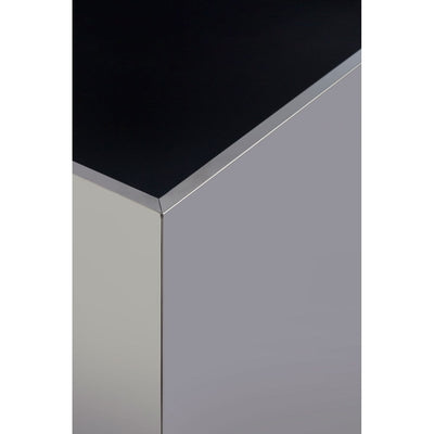 Hamilton Interiors Living Carlox Square Chrome Finish Side Table House of Isabella UK