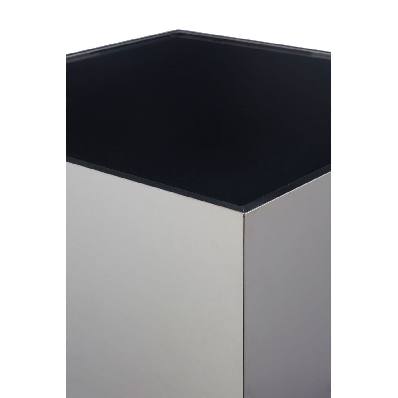 Hamilton Interiors Living Carlox Square Chrome Finish Side Table House of Isabella UK