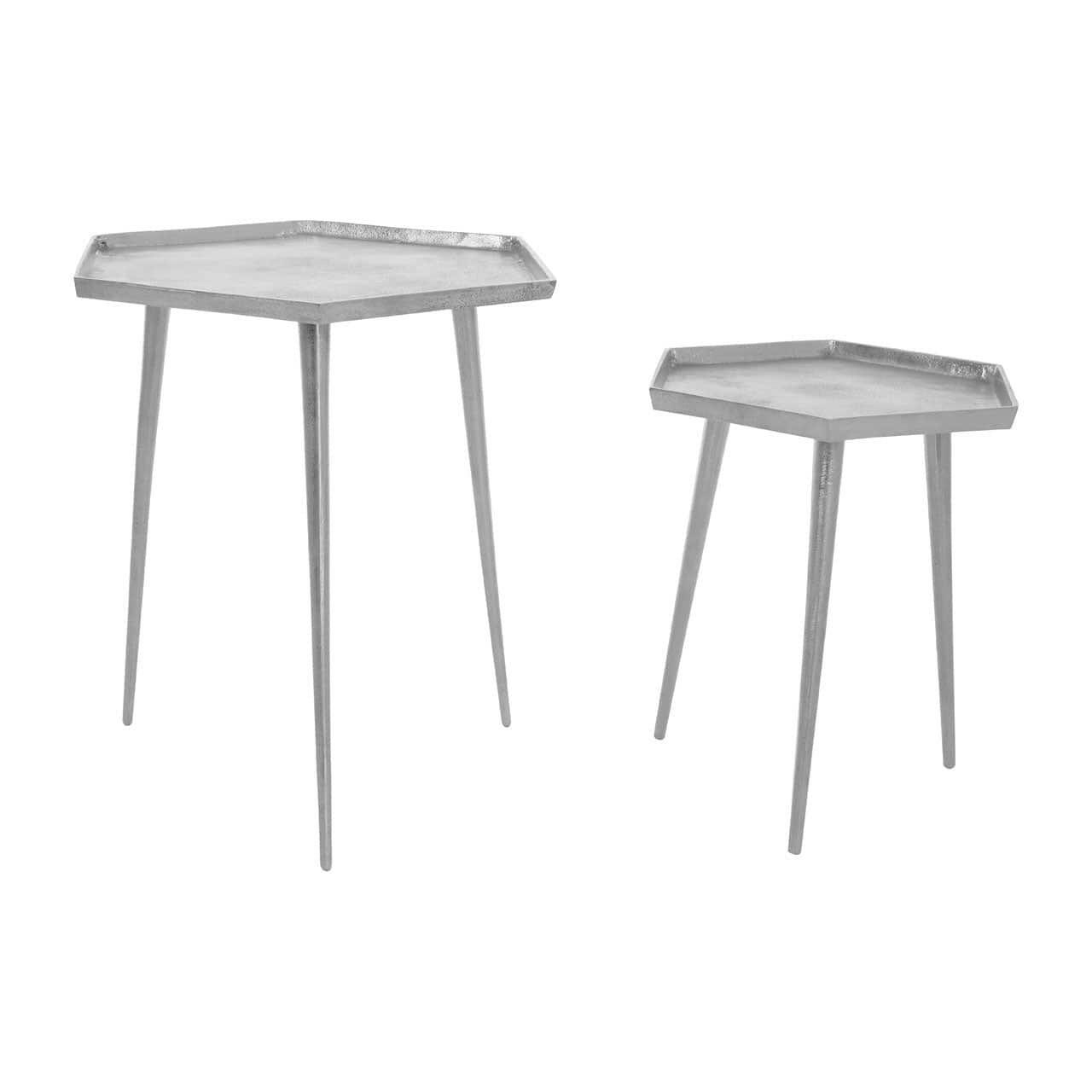 Hamilton Interiors Living Halle Set Of 2 Hexagonal Side Tables House of Isabella UK